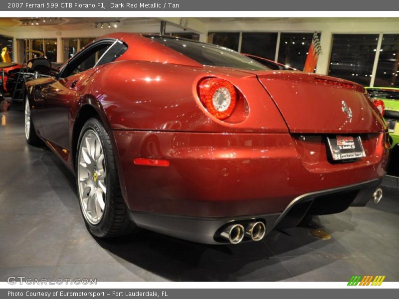 Dark Red Metallic / Tan 2007 Ferrari 599 GTB Fiorano F1
