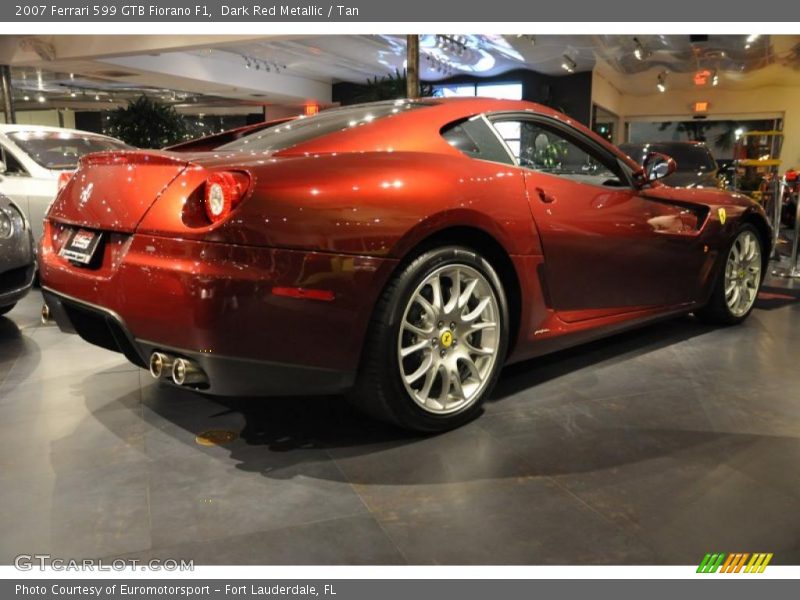 Dark Red Metallic / Tan 2007 Ferrari 599 GTB Fiorano F1