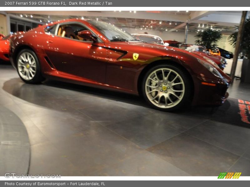 Dark Red Metallic / Tan 2007 Ferrari 599 GTB Fiorano F1