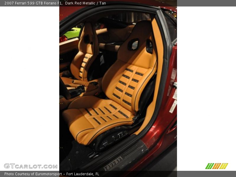 Dark Red Metallic / Tan 2007 Ferrari 599 GTB Fiorano F1