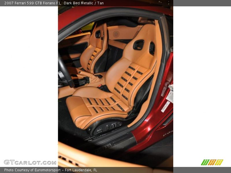 Dark Red Metallic / Tan 2007 Ferrari 599 GTB Fiorano F1