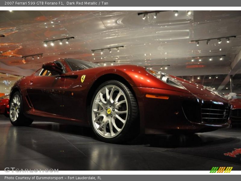 Dark Red Metallic / Tan 2007 Ferrari 599 GTB Fiorano F1