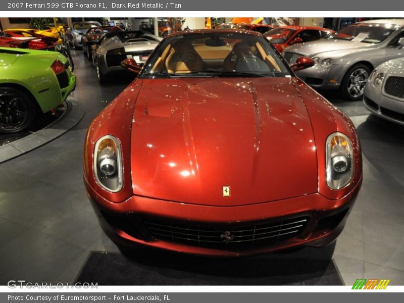 Dark Red Metallic / Tan 2007 Ferrari 599 GTB Fiorano F1