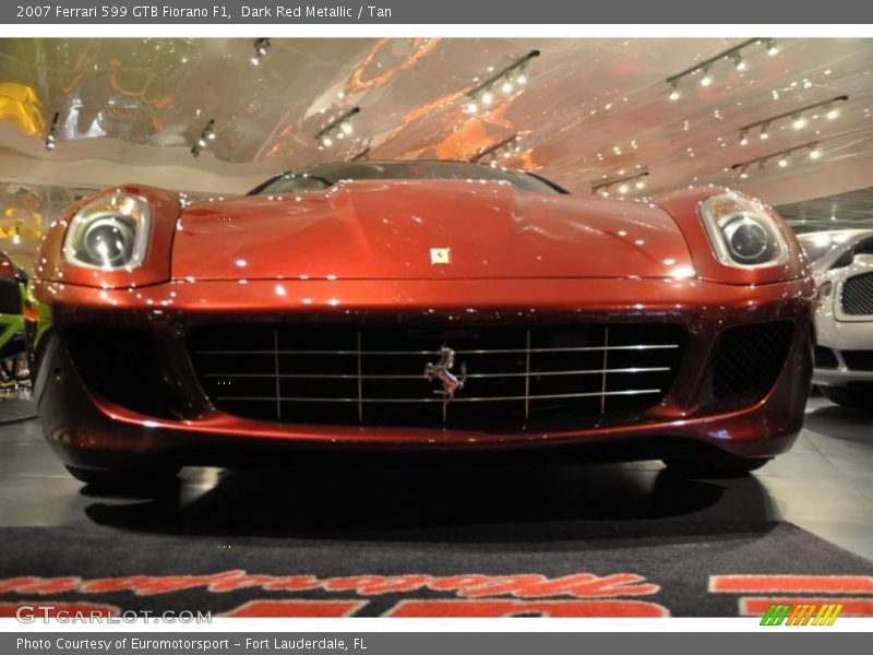 Dark Red Metallic / Tan 2007 Ferrari 599 GTB Fiorano F1