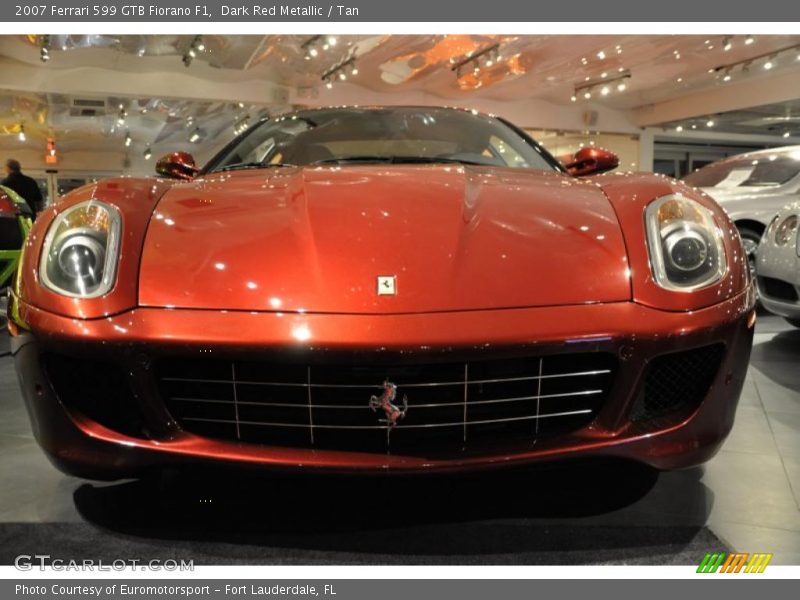 Dark Red Metallic / Tan 2007 Ferrari 599 GTB Fiorano F1