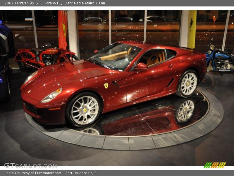 Dark Red Metallic / Tan 2007 Ferrari 599 GTB Fiorano F1