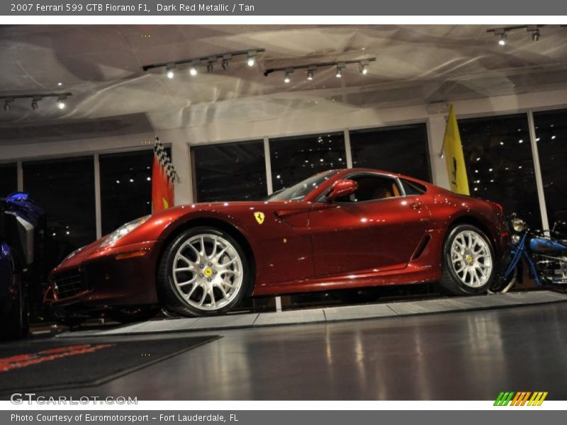 Dark Red Metallic / Tan 2007 Ferrari 599 GTB Fiorano F1