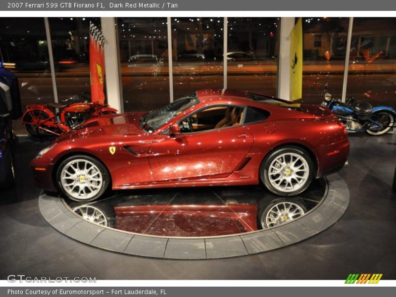 Dark Red Metallic / Tan 2007 Ferrari 599 GTB Fiorano F1