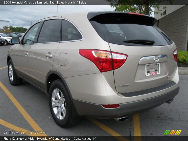 Satin Beige Metallic / Beige 2008 Hyundai Veracruz Limited