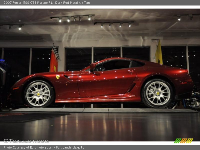 Dark Red Metallic / Tan 2007 Ferrari 599 GTB Fiorano F1