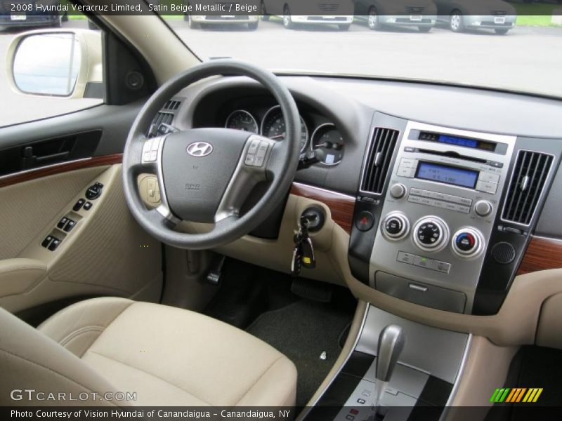 Satin Beige Metallic / Beige 2008 Hyundai Veracruz Limited