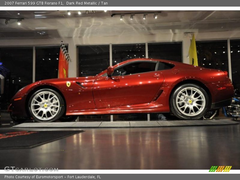 Dark Red Metallic / Tan 2007 Ferrari 599 GTB Fiorano F1