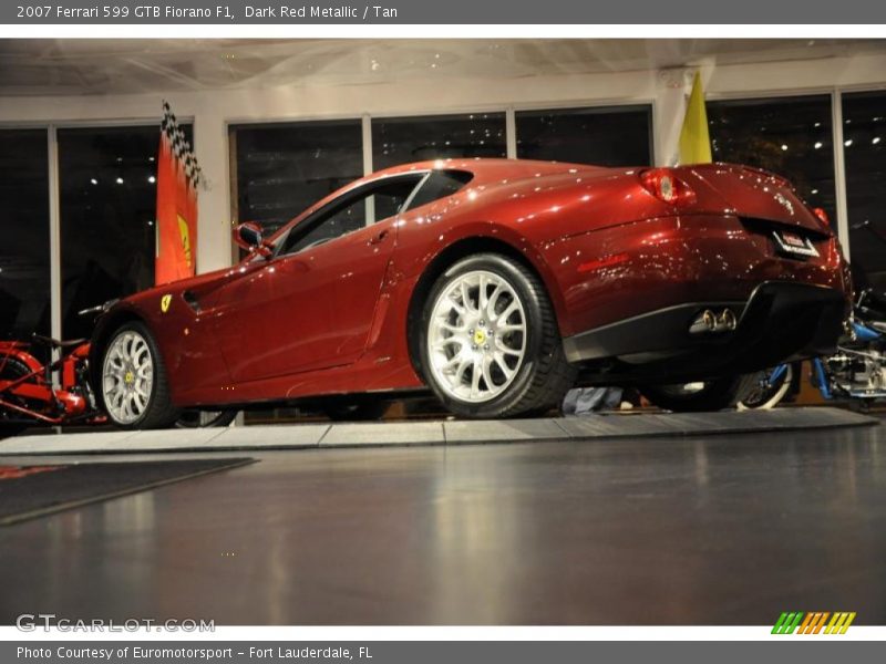 Dark Red Metallic / Tan 2007 Ferrari 599 GTB Fiorano F1
