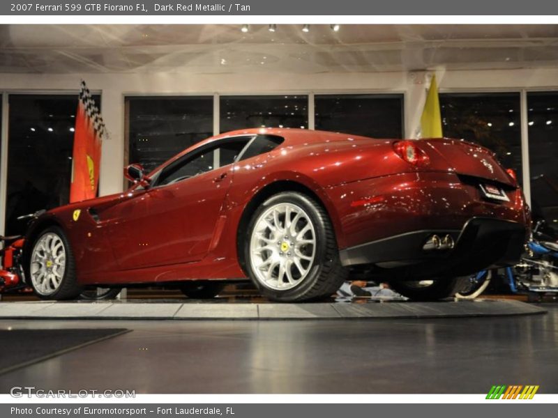 Dark Red Metallic / Tan 2007 Ferrari 599 GTB Fiorano F1