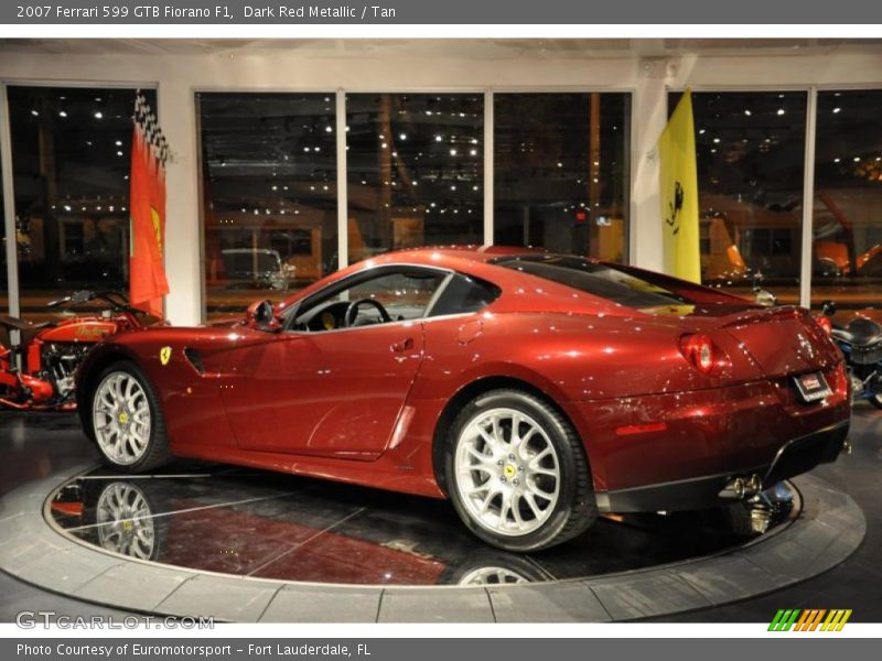 Dark Red Metallic / Tan 2007 Ferrari 599 GTB Fiorano F1