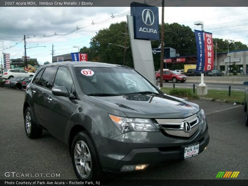 Nimbus Gray Metallic / Ebony 2007 Acura MDX