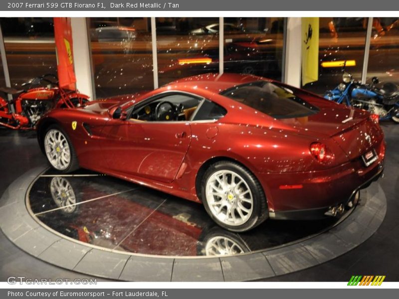 Dark Red Metallic / Tan 2007 Ferrari 599 GTB Fiorano F1
