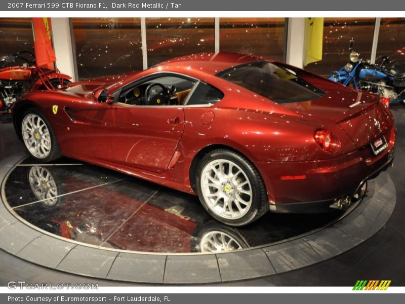 Dark Red Metallic / Tan 2007 Ferrari 599 GTB Fiorano F1