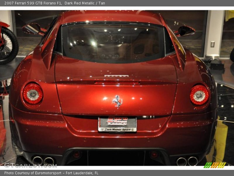 Dark Red Metallic / Tan 2007 Ferrari 599 GTB Fiorano F1