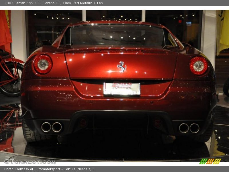 Dark Red Metallic / Tan 2007 Ferrari 599 GTB Fiorano F1