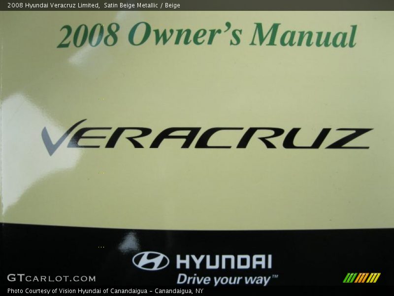 Satin Beige Metallic / Beige 2008 Hyundai Veracruz Limited
