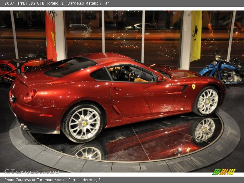 Dark Red Metallic / Tan 2007 Ferrari 599 GTB Fiorano F1