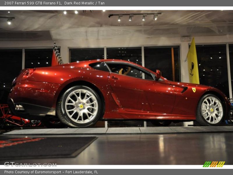 Dark Red Metallic / Tan 2007 Ferrari 599 GTB Fiorano F1