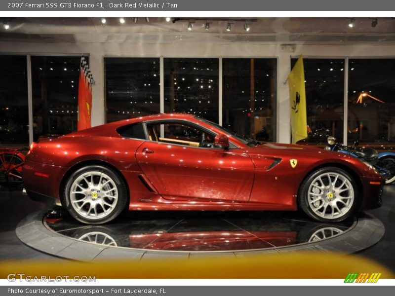 Dark Red Metallic / Tan 2007 Ferrari 599 GTB Fiorano F1