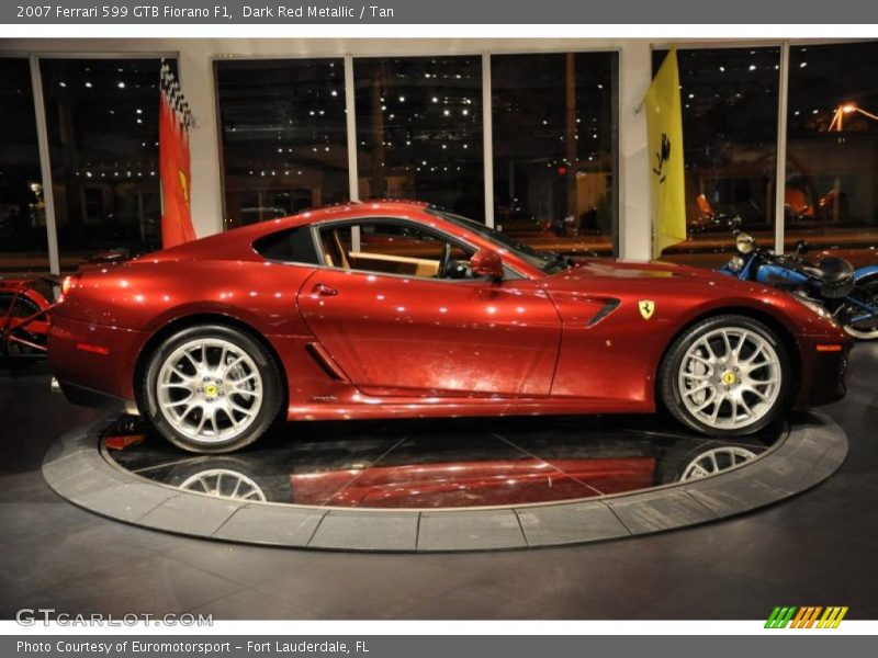 Dark Red Metallic / Tan 2007 Ferrari 599 GTB Fiorano F1