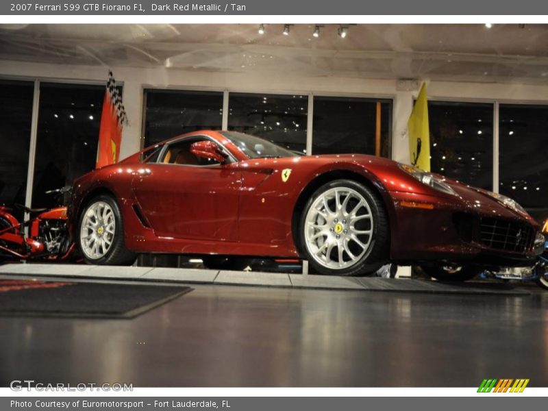 Dark Red Metallic / Tan 2007 Ferrari 599 GTB Fiorano F1