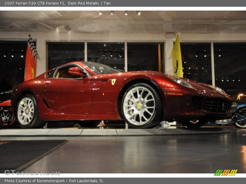 Dark Red Metallic / Tan 2007 Ferrari 599 GTB Fiorano F1