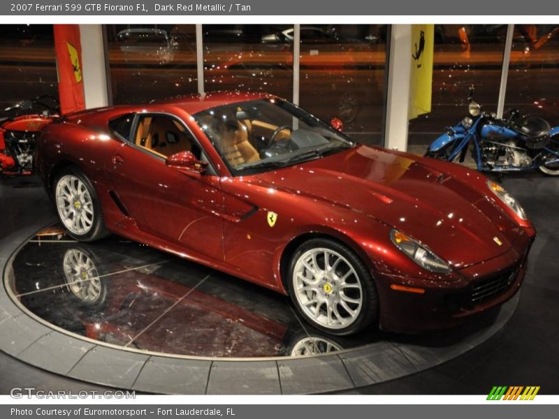 Dark Red Metallic / Tan 2007 Ferrari 599 GTB Fiorano F1