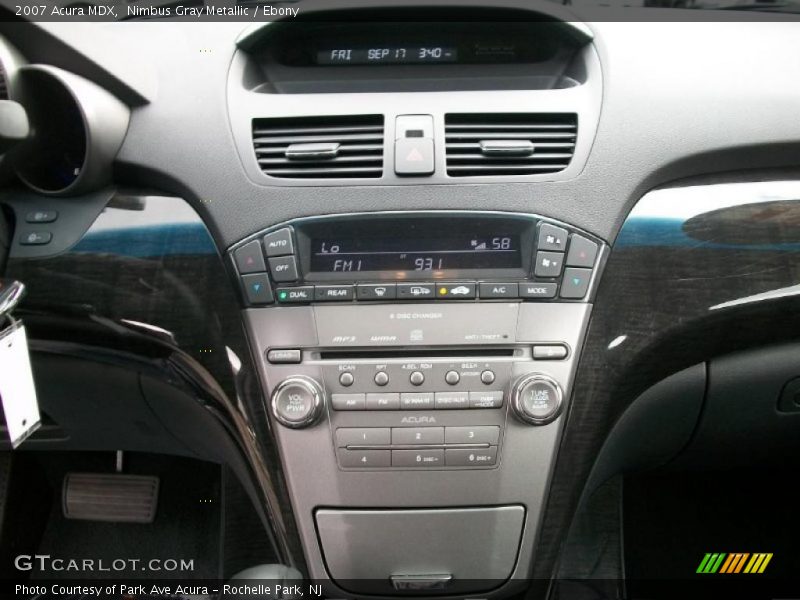 Nimbus Gray Metallic / Ebony 2007 Acura MDX