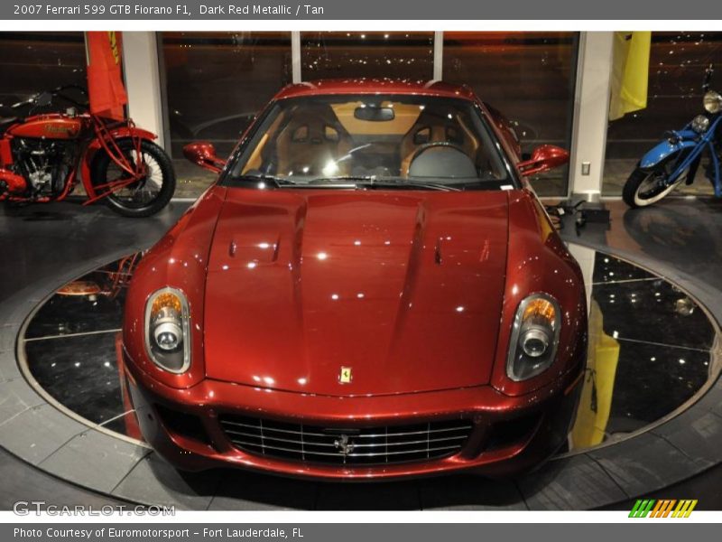 Dark Red Metallic / Tan 2007 Ferrari 599 GTB Fiorano F1