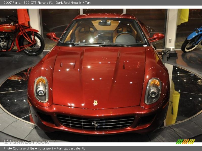 Dark Red Metallic / Tan 2007 Ferrari 599 GTB Fiorano F1