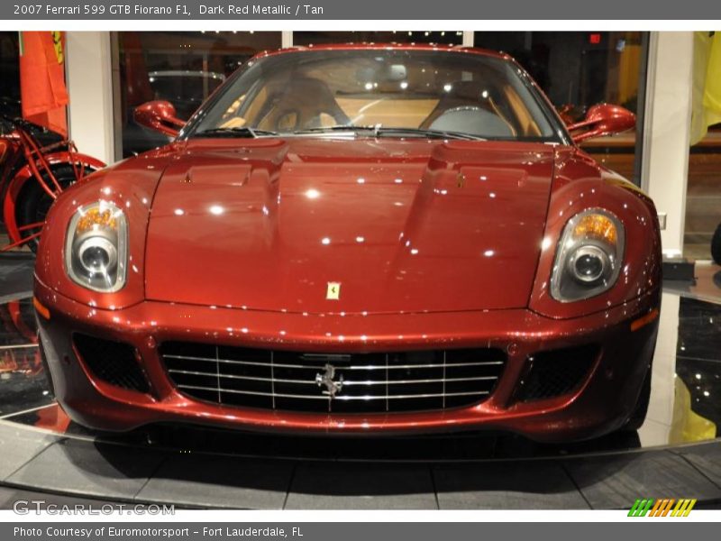 Dark Red Metallic / Tan 2007 Ferrari 599 GTB Fiorano F1