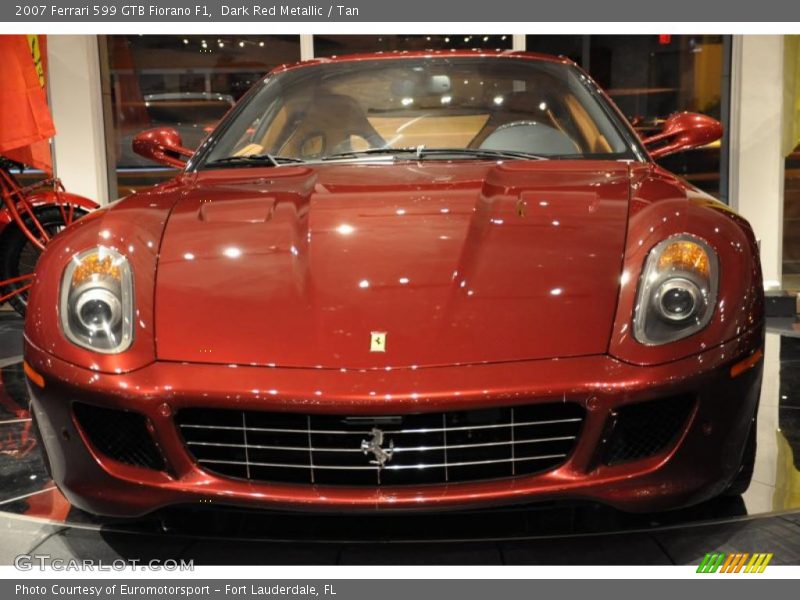 Dark Red Metallic / Tan 2007 Ferrari 599 GTB Fiorano F1