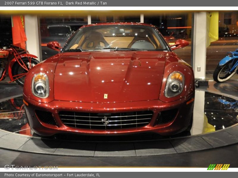 Dark Red Metallic / Tan 2007 Ferrari 599 GTB Fiorano F1