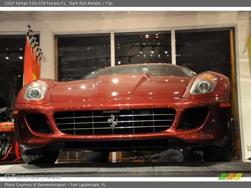Dark Red Metallic / Tan 2007 Ferrari 599 GTB Fiorano F1