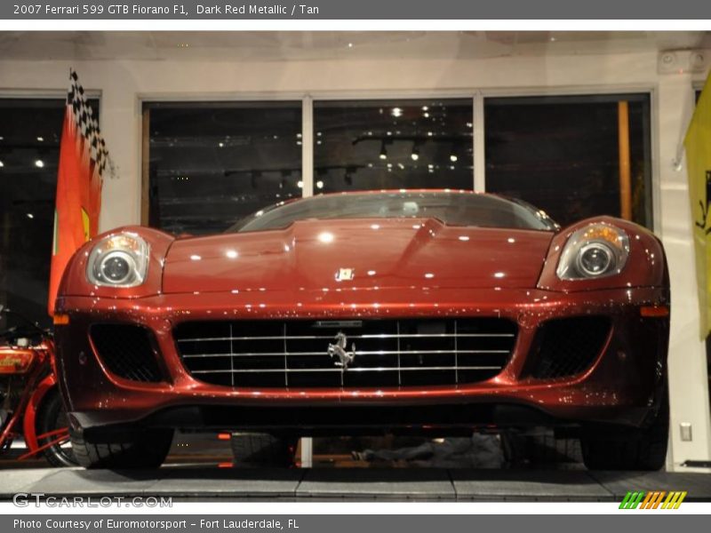 Dark Red Metallic / Tan 2007 Ferrari 599 GTB Fiorano F1