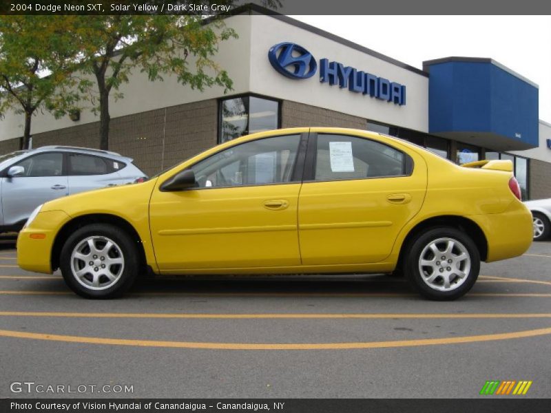 Solar Yellow / Dark Slate Gray 2004 Dodge Neon SXT