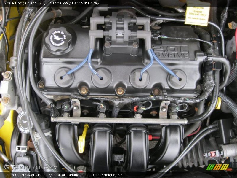 Solar Yellow / Dark Slate Gray 2004 Dodge Neon SXT