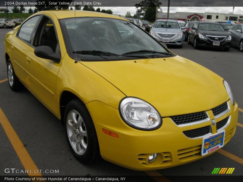 Solar Yellow / Dark Slate Gray 2004 Dodge Neon SXT