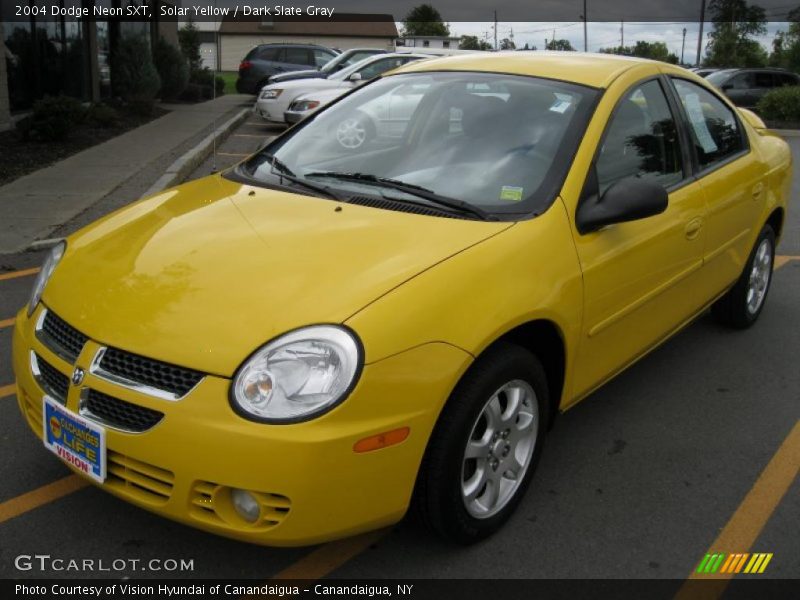Solar Yellow / Dark Slate Gray 2004 Dodge Neon SXT