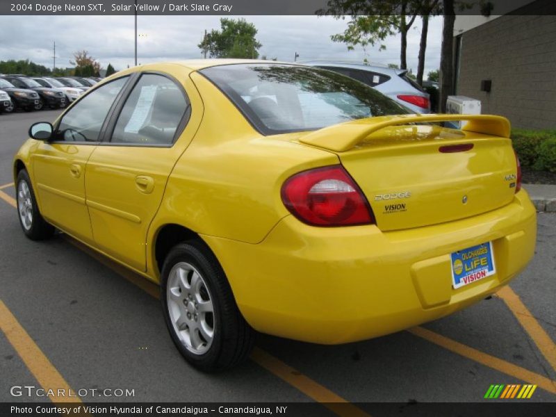 Solar Yellow / Dark Slate Gray 2004 Dodge Neon SXT