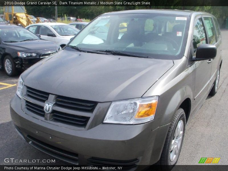 Dark Titanium Metallic / Medium Slate Gray/Light Shale 2010 Dodge Grand Caravan SE