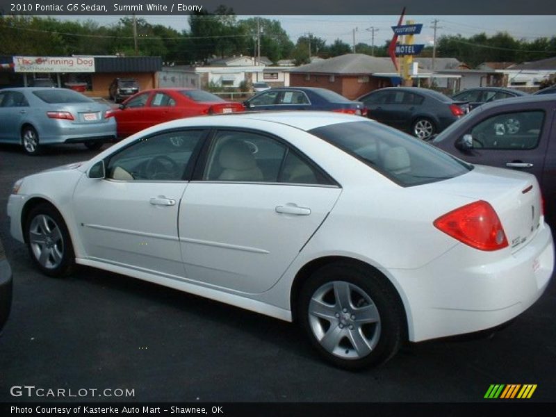 Summit White / Ebony 2010 Pontiac G6 Sedan