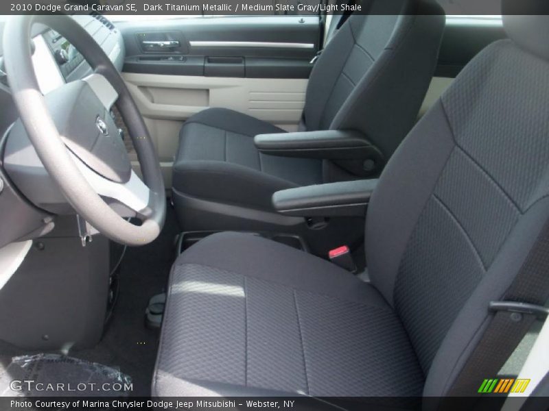 Dark Titanium Metallic / Medium Slate Gray/Light Shale 2010 Dodge Grand Caravan SE