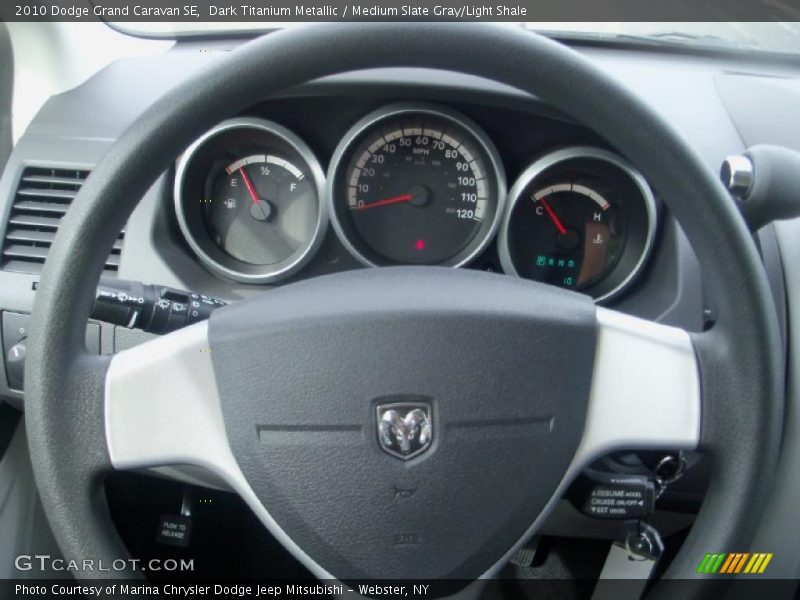 Dark Titanium Metallic / Medium Slate Gray/Light Shale 2010 Dodge Grand Caravan SE