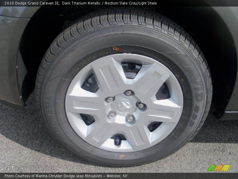 Dark Titanium Metallic / Medium Slate Gray/Light Shale 2010 Dodge Grand Caravan SE